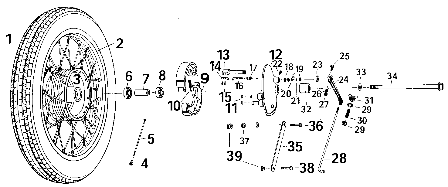 frein - Joint baladeur sur le levier de frein arrière 210