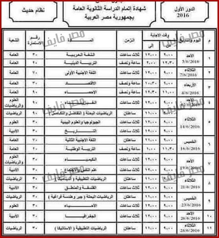 جدول امتحانات الثانوية العامة 2016 نظام حديث الدور الأول %D8%AC%D8%AF%D9%88%D9%84-%D8%A7%D9%85%D8%AA%D8%AD%D8%A7%D9%86%D8%A7%D8%AA-%D8%A7%D9%84%D8%AB%D8%A7%D9%86%D9%88%D9%8A%D8%A9-%D8%A7%D9%84%D8%B9%D8%A7%D9%85%D8%A9-2016-1