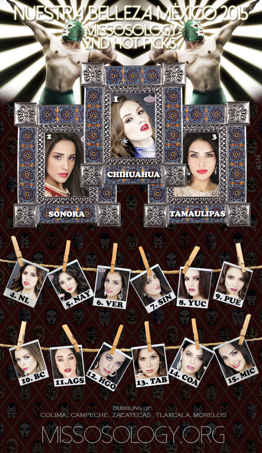 LOS DIVERSOS HOT PICKS QUE VA PUBLICANDO MISSOSOLOGY DE NUESTRA BELLEZA MEXICO 2016 NBM