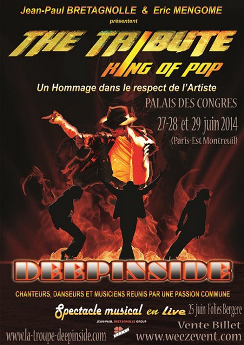 King of Pop / The Tribute à paris les 25,27, 28 et 29 juin 2014 Tribute