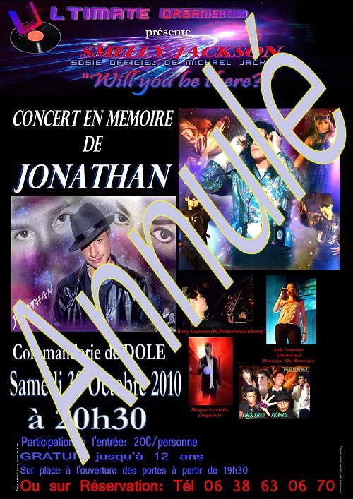 Spectacle "Will You Be There" dans le Jura... Jonathan