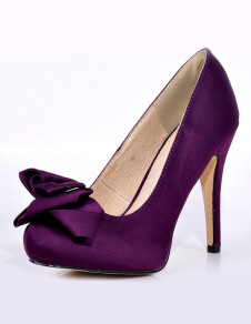 احذية و شنط ***** Gorgeous-Silk-and-Satin-Bow-Stiletto-High-Heel-Women-s-Dress-Pumps-178322-0