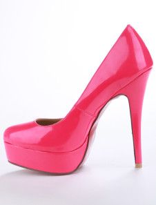 احذية و شنط ***** Fuchsia-Patent-Leather-Pointed-Toe-Womens-High-Heel-Shoes-142410-0
