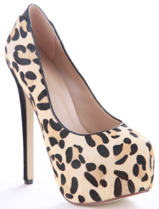 احذية و شنط ***** Sexy-Leopard-Print-Horse-Hair-Women-s-High-Heel-Pumps-235476-0