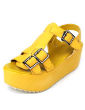 تشكيلة باللون الاصفر  Yellow-Soft-Beautiful-Women-s-Sandals-77985-1