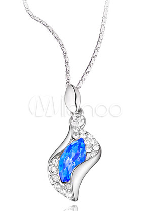 صور مميزة لاجمل وارقى الاحذية ذات الكعب العالي  Romantic-Blue-Swarovski-Alloy-Womens-Necklace-65296-1