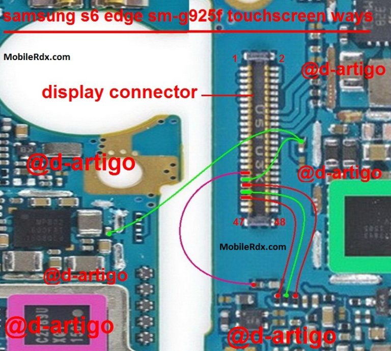 حل مشكلة اللمس سامسونج Galaxy S6 G925F Samsung-Galaxy-S6-Edge-G925F-Touch-Screen-Ways-Solution-Jumper-768x690