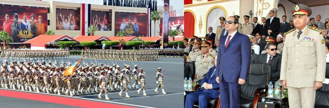 الرئيس السيسى يشهد احتفال القوات المسلحة بالذكرى الثانية والأربعين لانتصارات أكتوبر المجيدة 001
