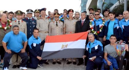 عودة بعثة المنتخبات العسكرية المصرية بعد انتهاء دورة الألعاب العسكرية السادسة التى أقيمت بكوريا الجنوبية 1%20(19)