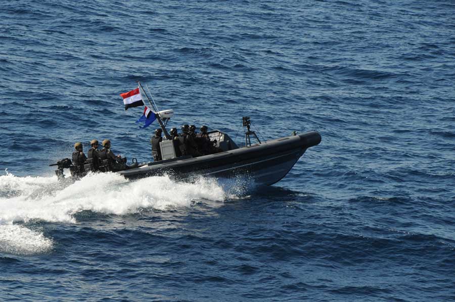 بمشاركة الفرقاطة تحيا مصر بدء فعاليات المناورة البحرية بالذخيرة الحية ذات الصوارى 3