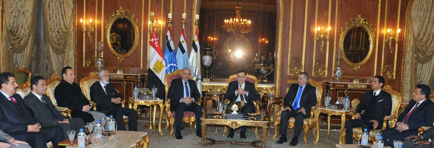 الفريق محمود حجازى يلتقى رئيس المجلس الرئاسى الليبى والوفد المرافق له 1-(3)