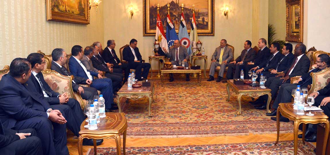 الفريق محمود حجازى يلتقى عضو المجلس الأعلى الليبى والوفد المرافق له 2