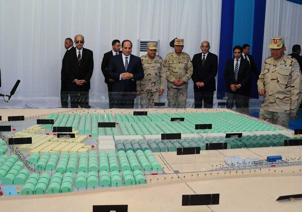 الرئيس عبد الفتاح السيسى يفتتح المرحلة الأولى للمشروع القومى لإنشاء 100 ألف فدان من الزراعات المحمية 7