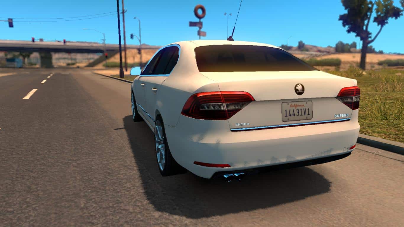 تحميل مود السيارات American truk Simulator SKODA SUPERB Car Mod SKODA-SUPERB-V2.0-ATS-2-1