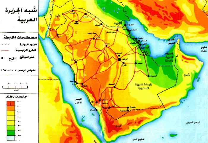 حوت يبلع الجزيرة العربية M001