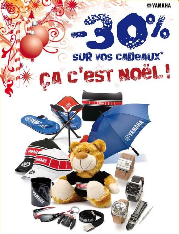 Promo de Noël : - 30% sur les cadeaux Yamaha. 30yamaha