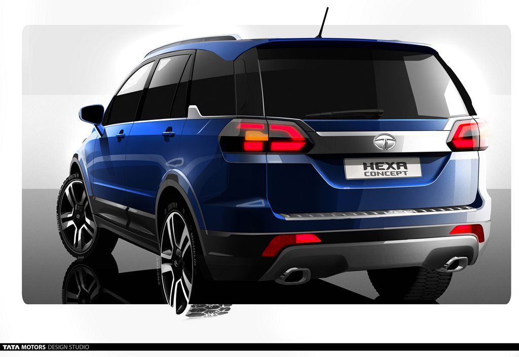 2015 - [Tata] Hexa Concept Tata-Hexa-Concept-Sketch-Rear