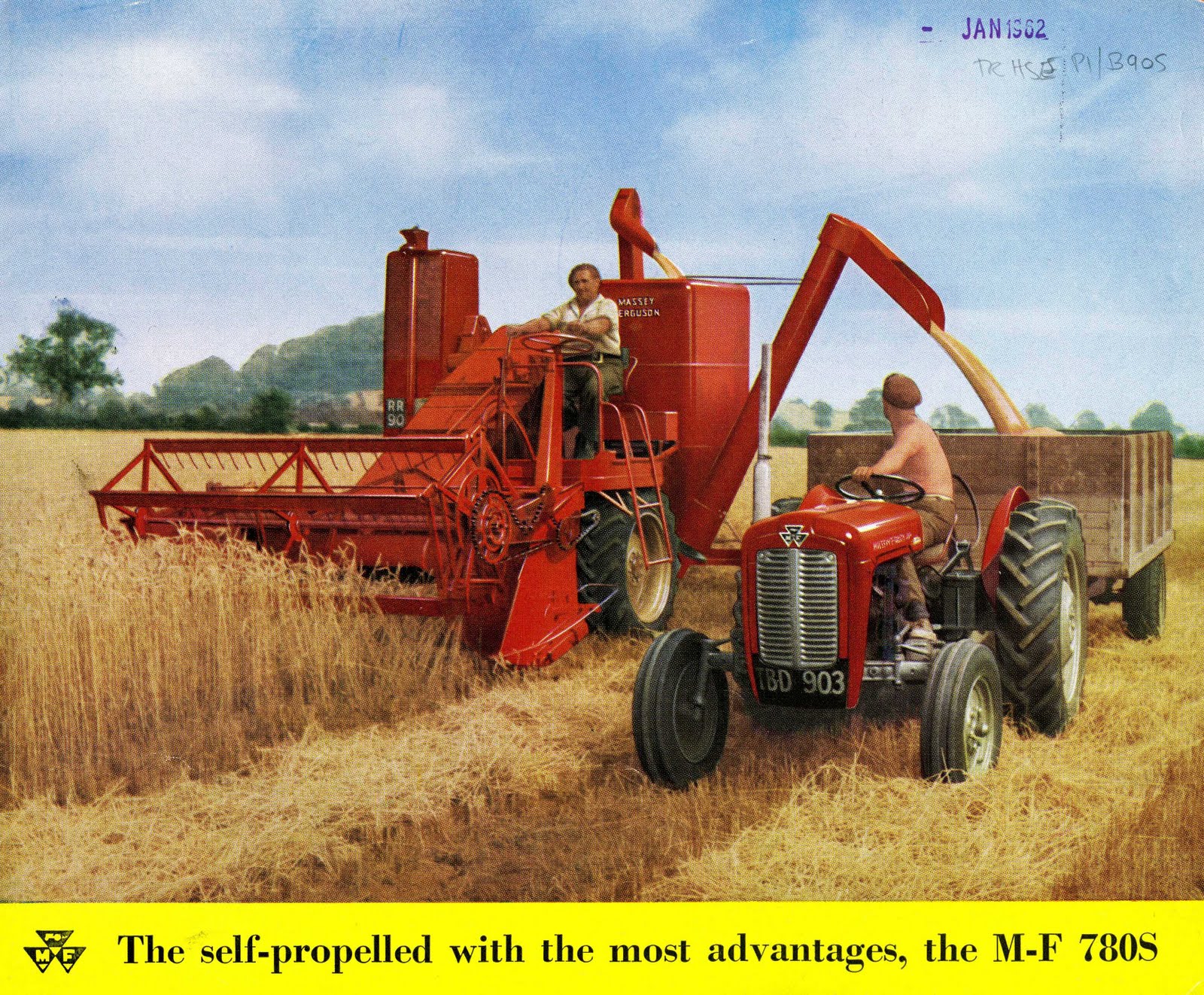 Massey-Ferguson : Moissonneuses Batteuses  410 - 510 - 207 - 507 ... - Page 2 Massey-harris-780-combine-harvester-01