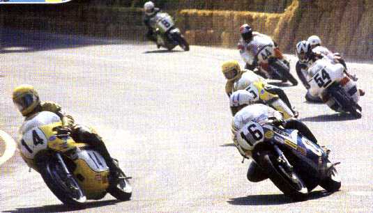 Norton production racer en action en 1975 200_imola_curva_73