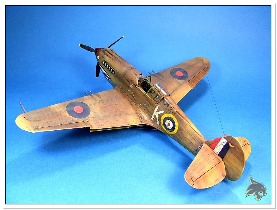 Curtiss P-40 B kittyhawk 112 Squadron Egipto WWII - Trumpeter 1/48 05