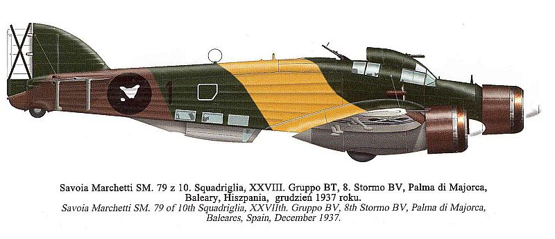 Savoia Marchetti Sparviero 79 GCE "Regia Aeronáutica - Trumpeter 1/48 Ref04