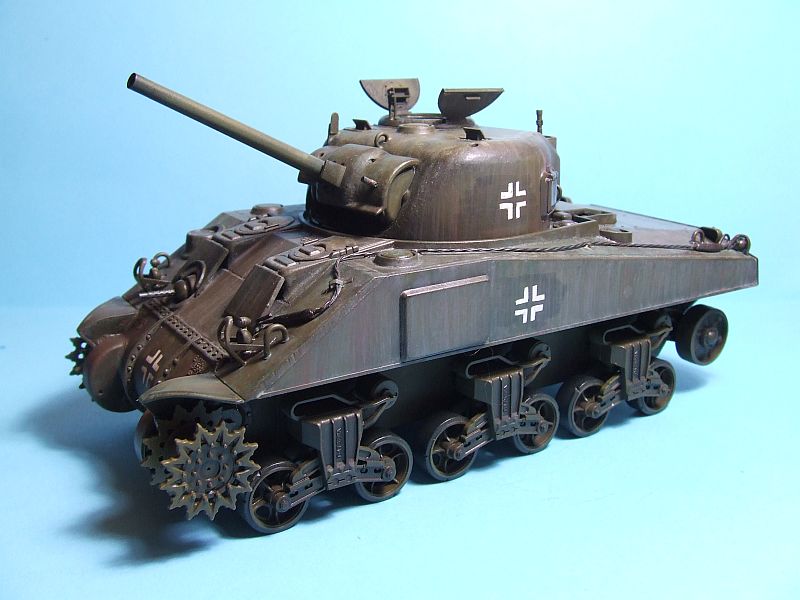 Sherman M4 US Medium Tank  Early Production Tamiya 1/35 Oleos08