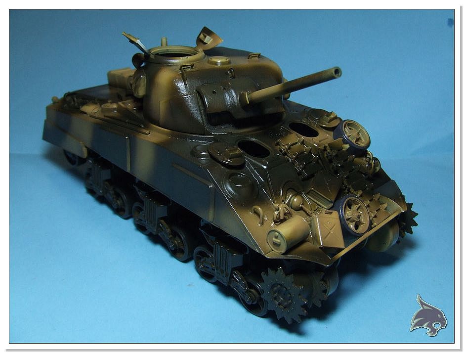 Montecasino 1944 - US Sherman Medium Tank 1/35 Tamiya RESTAURADO Proceso19