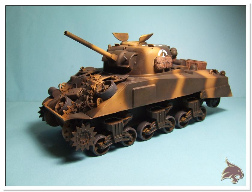 Montecasino 1944 - US Sherman Medium Tank 1/35 Tamiya RESTAURADO Proceso40