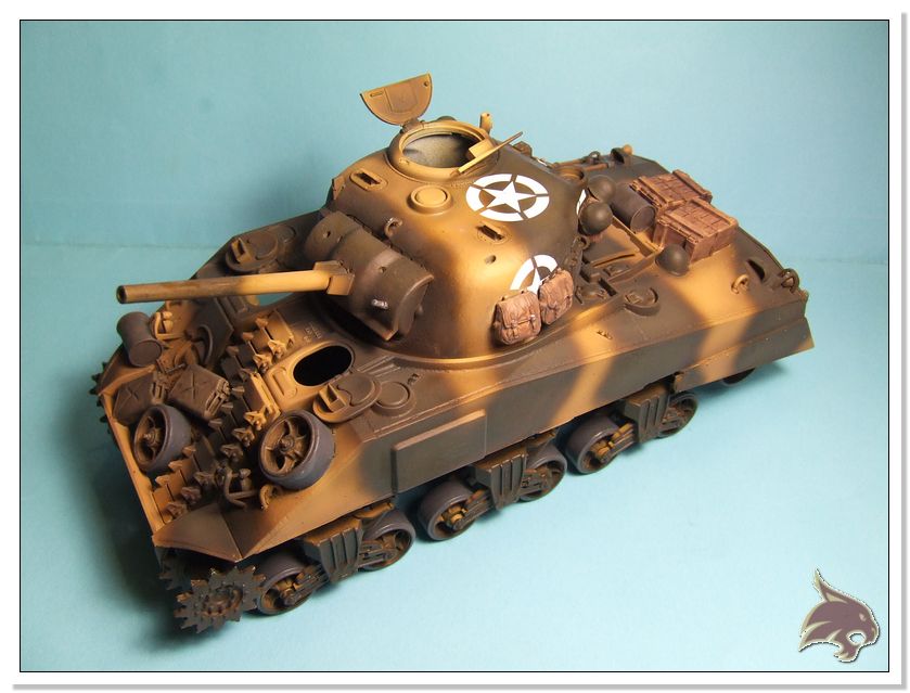 Montecasino 1944 - US Sherman Medium Tank 1/35 Tamiya RESTAURADO Proceso42