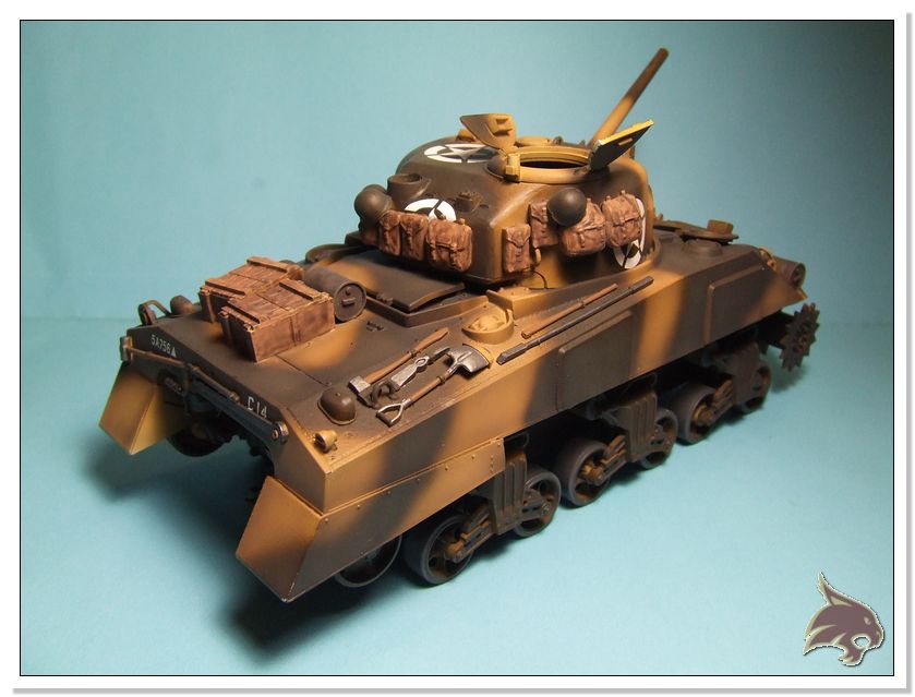 Montecasino 1944 - US Sherman Medium Tank 1/35 Tamiya RESTAURADO Proceso43