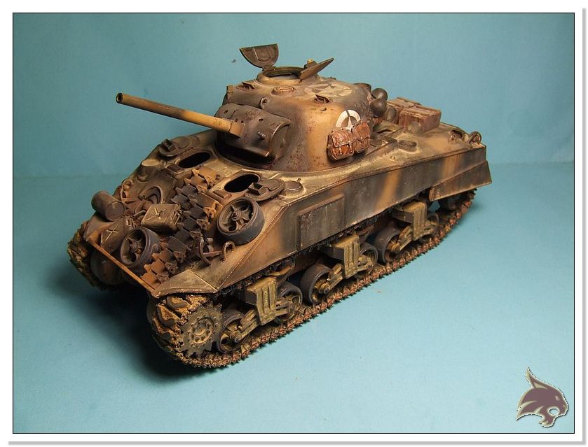 Montecasino 1944 - US Sherman Medium Tank 1/35 Tamiya RESTAURADO Proceso61