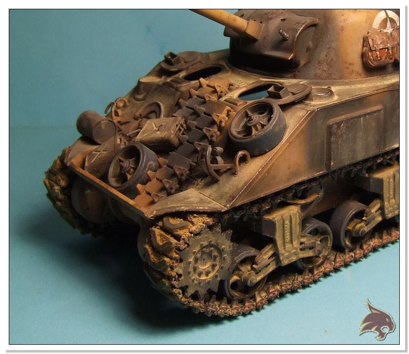 Montecasino 1944 - US Sherman Medium Tank 1/35 Tamiya RESTAURADO Proceso62