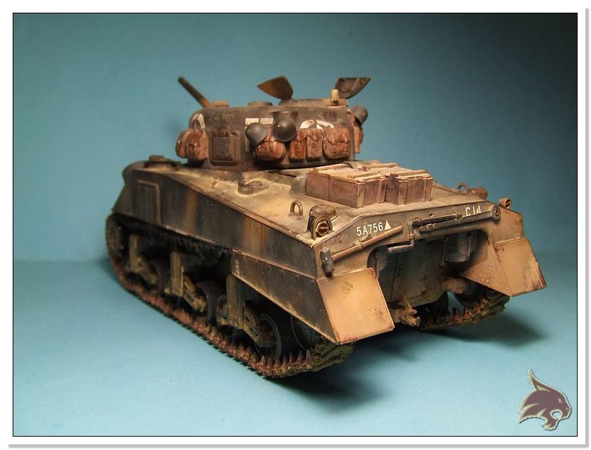 Montecasino 1944 - US Sherman Medium Tank 1/35 Tamiya RESTAURADO Proceso64