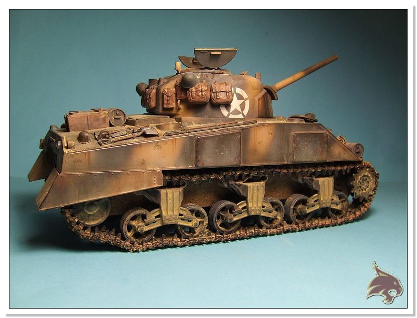 Montecasino 1944 - US Sherman Medium Tank 1/35 Tamiya RESTAURADO Proceso65