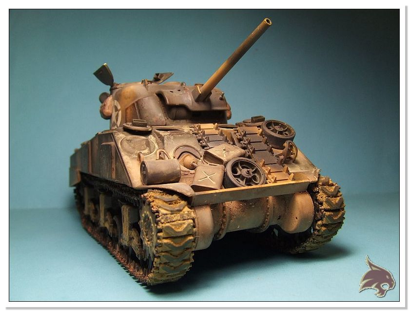 Montecasino 1944 - US Sherman Medium Tank 1/35 Tamiya RESTAURADO Proceso67