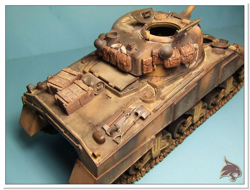 Montecasino 1944 - US Sherman Medium Tank 1/35 Tamiya RESTAURADO Proceso68