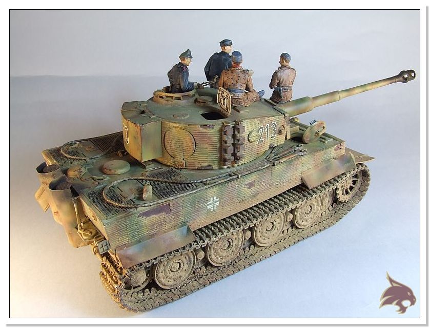 Tiger I Pkf VI Ausf.E Late Version - 4 figuras - Tamiya 1/35 10