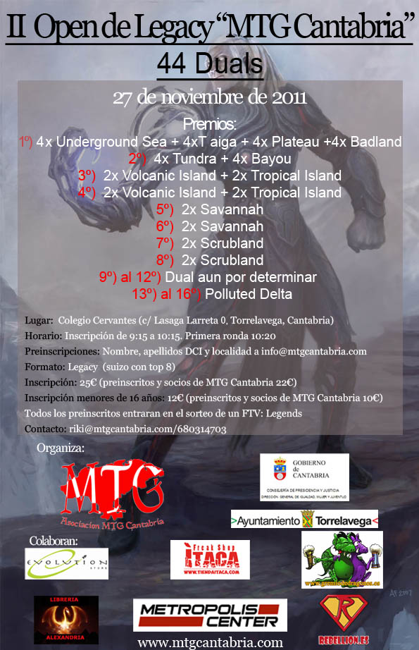 II OPEN DE LEGACY "MTG CANTABRIA" Cartel