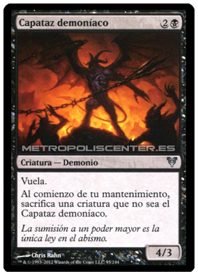 Mazo demonios Rojo-negro Capatazdemoniaco