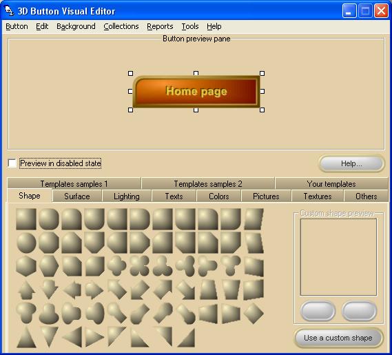  تحمل برنامج لعمل و تصميم الازرار 3D Button Visual Editor 4.2.0.5 3dbve_main