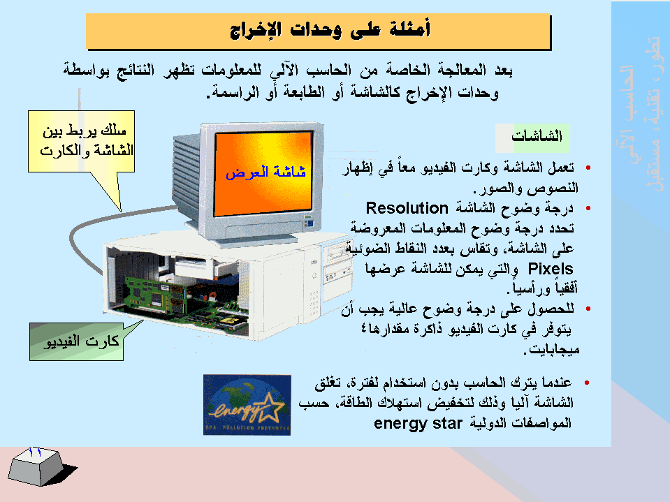 الحاسب اﻻلي -  تطورا - تقنية -  مستقبﻻ SLIDE11