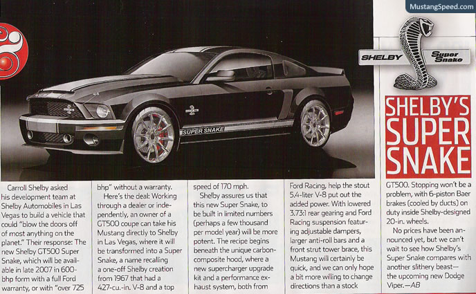 MUSTANG Shelby GT Super Snake Shelby_Super_Snake_Article