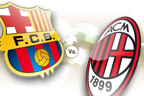 FCBarcelona  VS  AC Milan Barcelona-AC-Milan