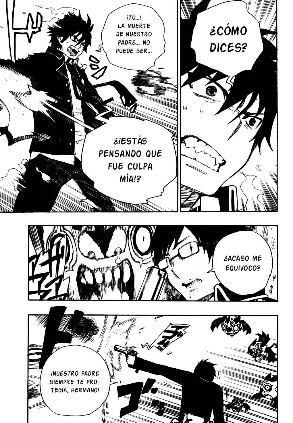 Ao no Exorcist Manga 02- Hermano Mayor y Hermano Menor Aonoexorcist36