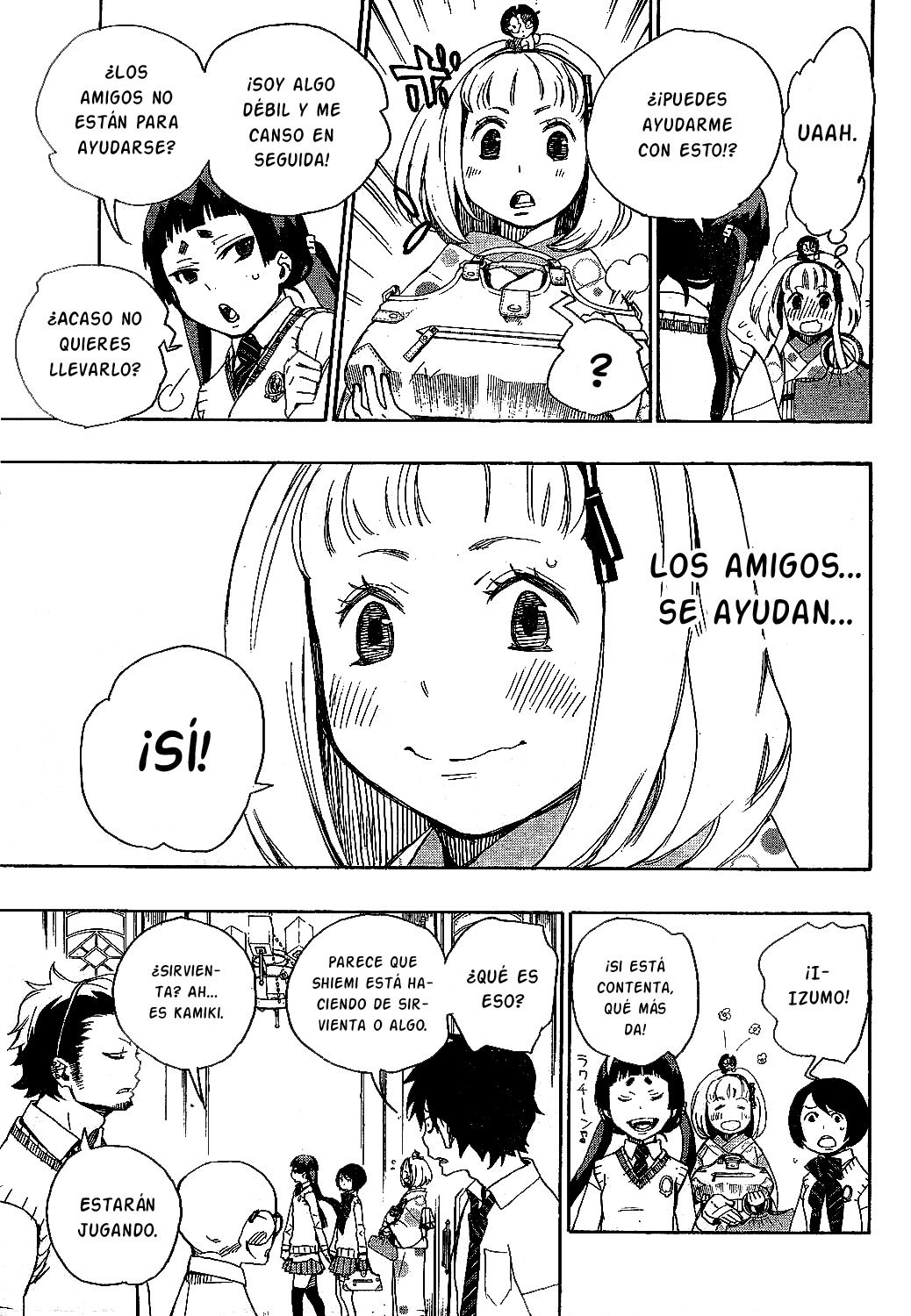 Ao no Exorcist Manga 05 - Haciendo amigos poco a poco Aonoexorcist19