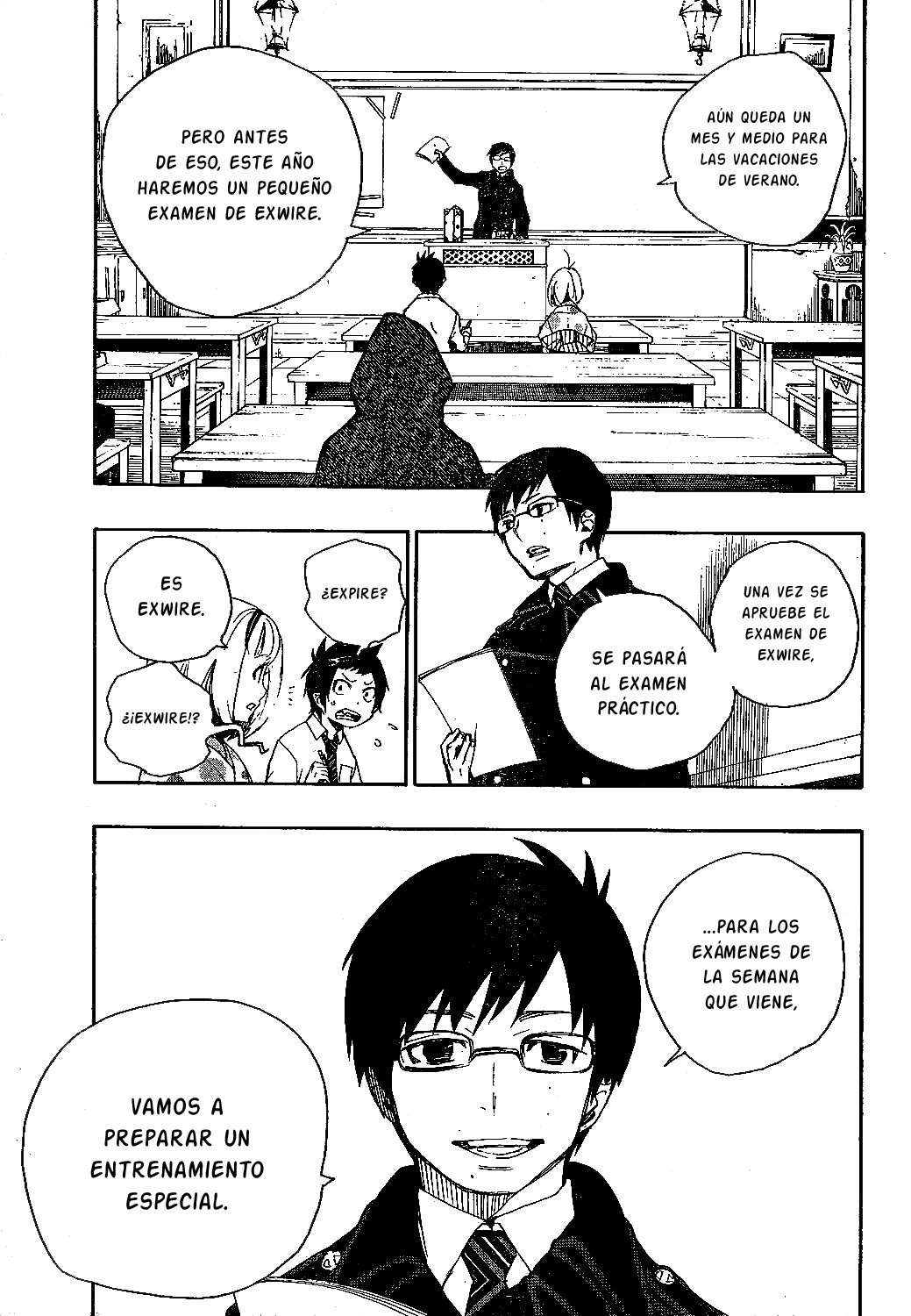 Ao no Exorcist Manga 05 - Haciendo amigos poco a poco Aonoexorcist5