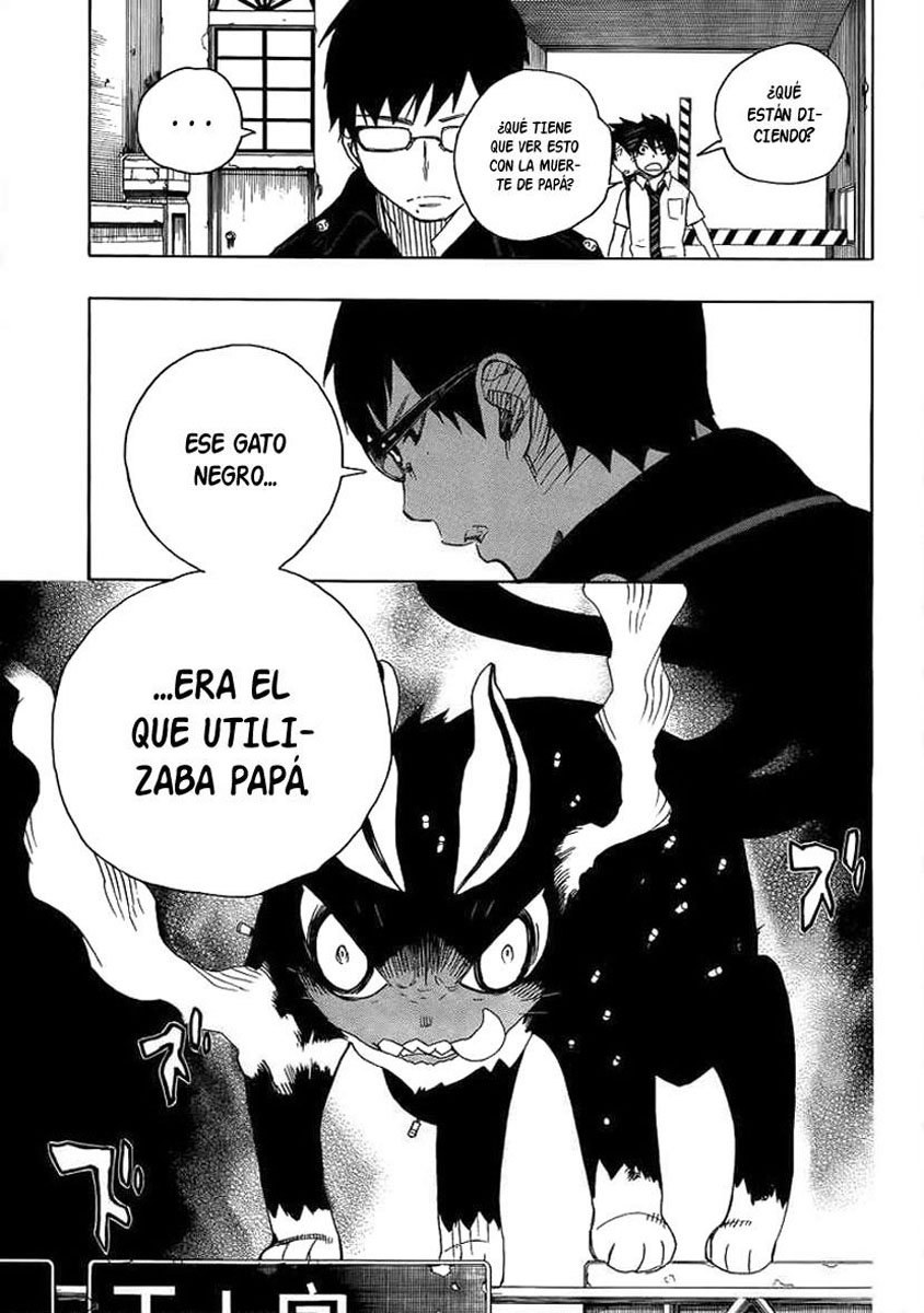 Ao no Exorcist Manga 08- El Gato Negro Aonoexorcist18