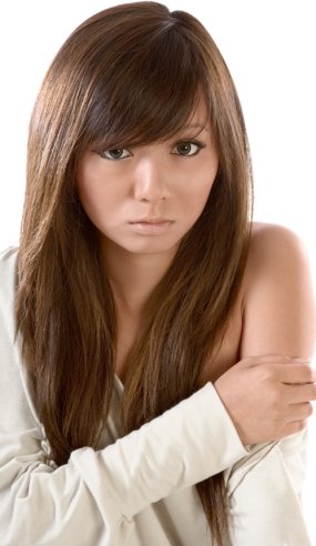 احدث قصات البنات Asian-girl-hair