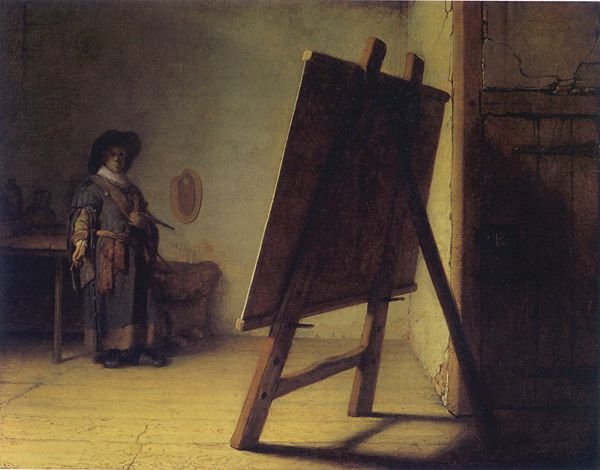  ◦˚ღ ســـجل حضــورك بــلوحه فنية ღ˚◦ - صفحة 41 Rembrandt-artist-in-studio