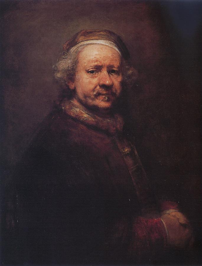  ◦˚ღ ســـجل حضــورك بــلوحه فنية ღ˚◦ - صفحة 41 Rembrandt-self-portrait-1669